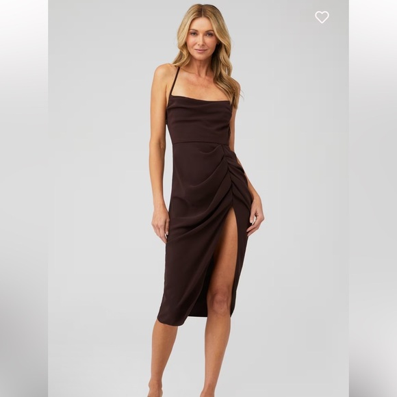 Amanda UPRICHARD jasalina dress Elegant Brown Women's Dress